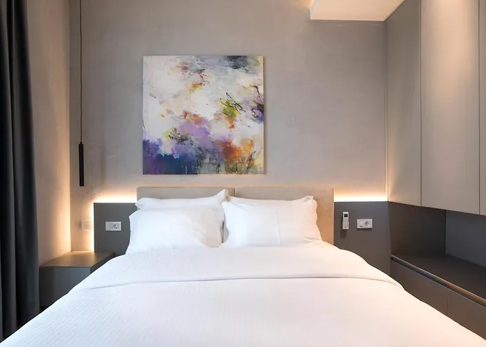 アパート Ee Homes - Curated Design & Skyline Views ティラナ